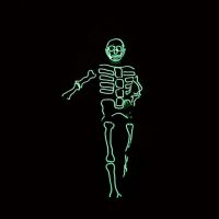 Disfraz esqueleto glow sticks Partylus